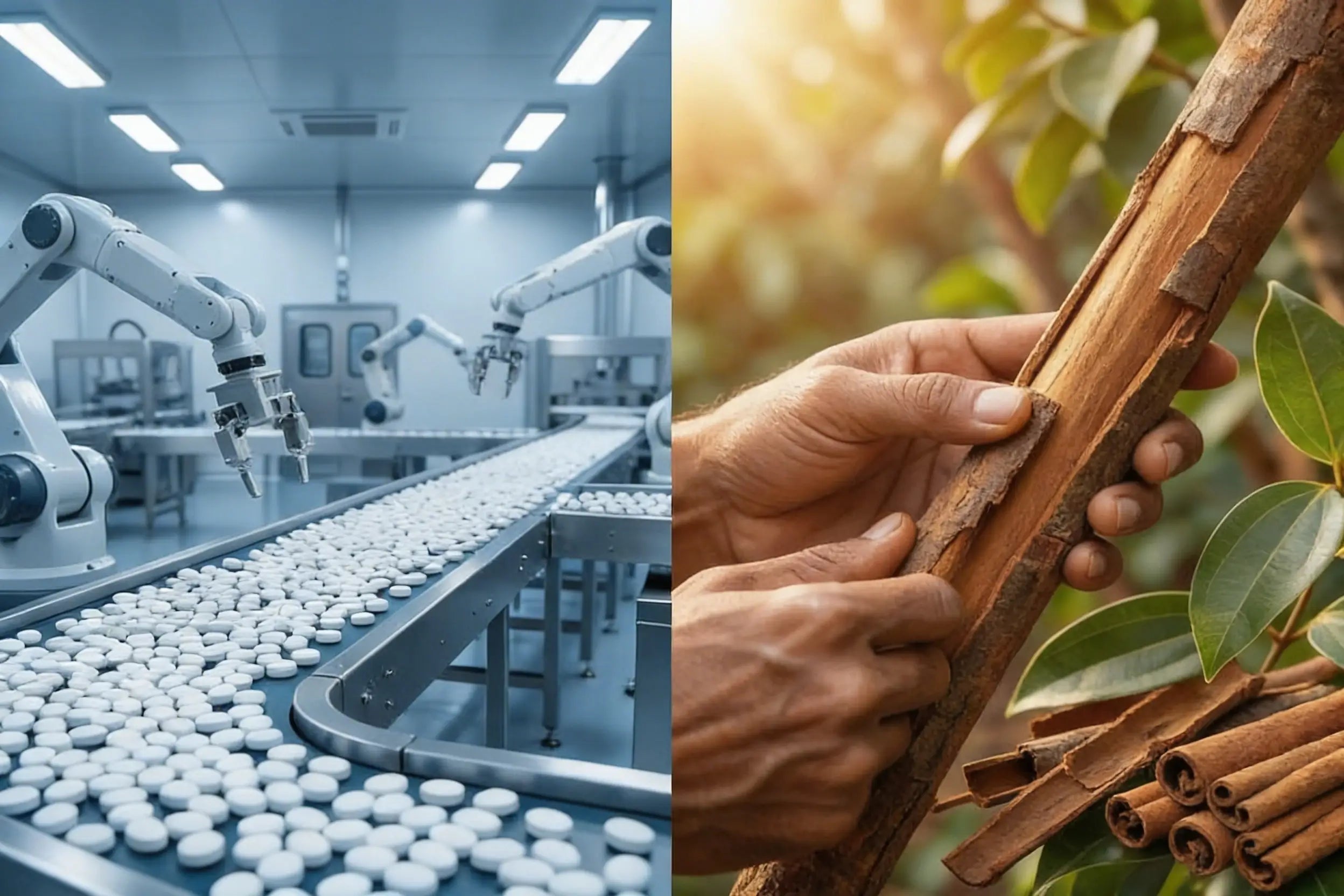 Ceylon cinnamon in production