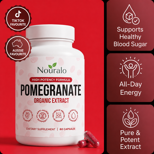 Organic Pomegranate Extract Capsules – Blood Sugar & Energy Support